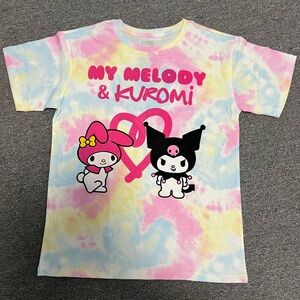 Sanrio My Melody & Kuromi Pastel Tie-Dye Kids T-Shirt